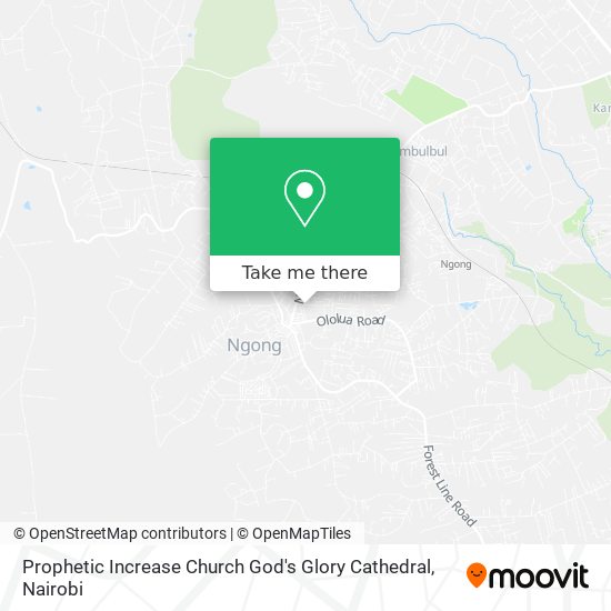 Prophetic Increase Church God's Glory Cathedral map