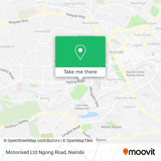 Motorised Ltd Ngong Road map
