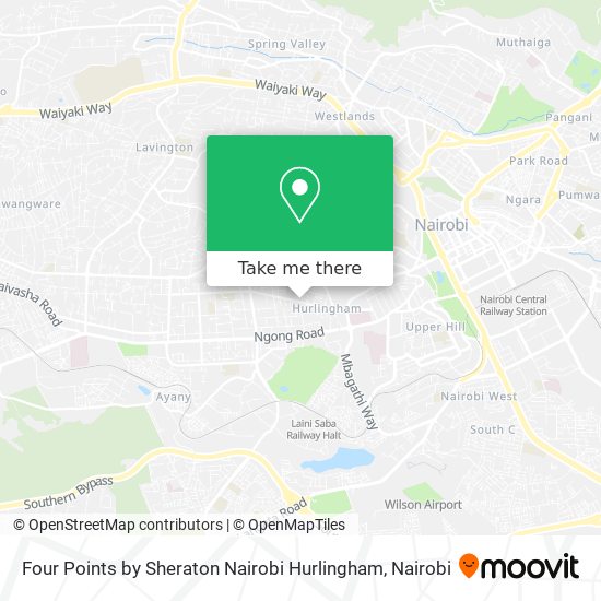 Four Points by Sheraton Nairobi Hurlingham map