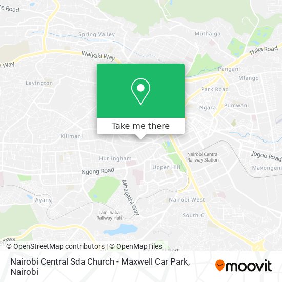 Nairobi Central Sda Church - Maxwell Car Park map