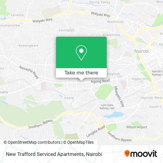 New Trafford Serviced Apartments map
