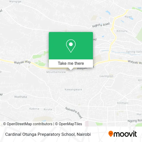 Cardinal Otunga Preparatory School map