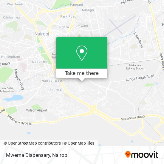 Mwema Dispensary map