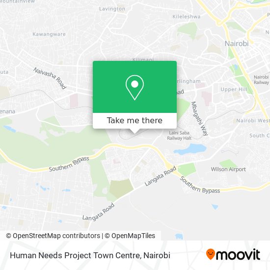 Human Needs Project Town Centre map