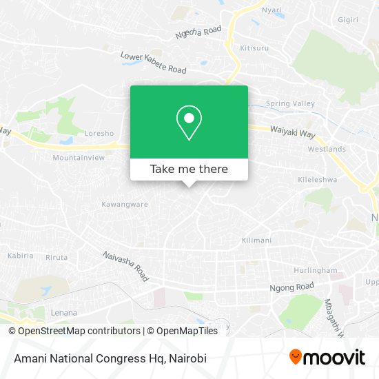 Amani National Congress Hq map