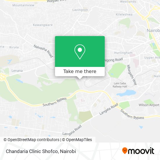 Chandaria Clinic Shofco map