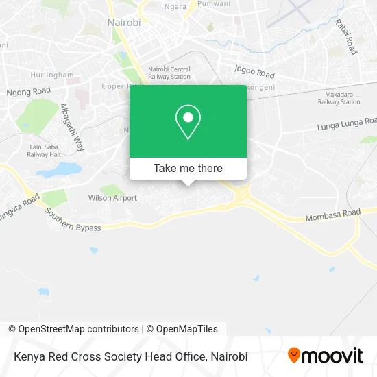 Kenya Red Cross Society Head Office map