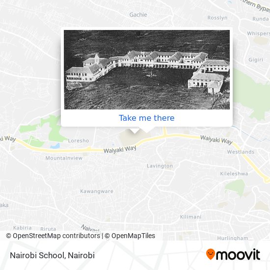 Nairobi School map