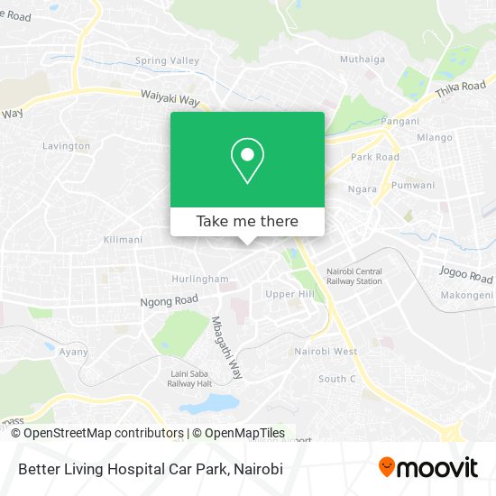 Better Living Hospital Car Park map