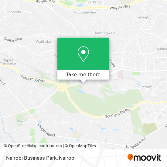 Nairobi Business Park map