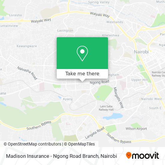 Madison Insurance - Ngong Road Branch map