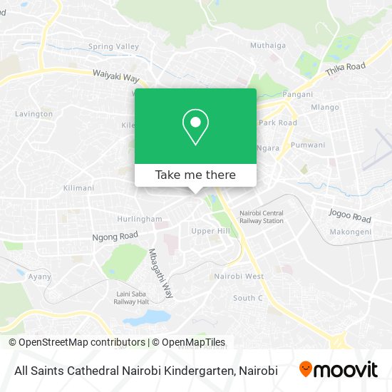All Saints Cathedral Nairobi Kindergarten map