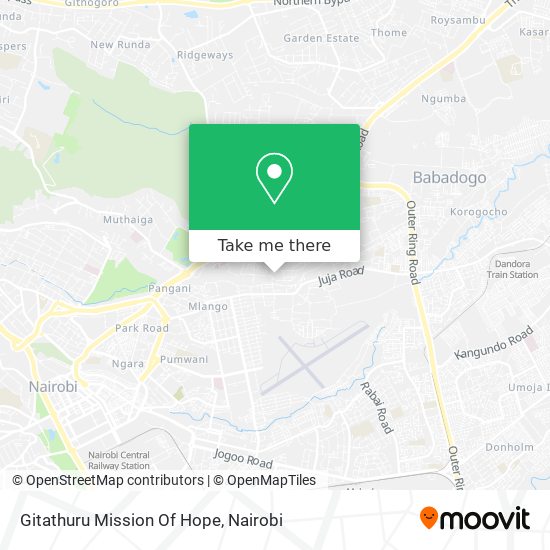 Gitathuru Mission Of Hope map