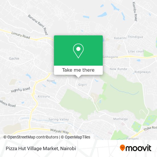 Pizza Hut Village Market map