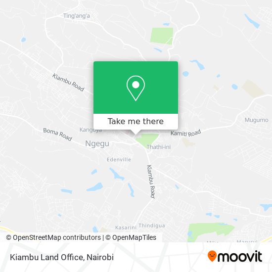 Kiambu Land Office map