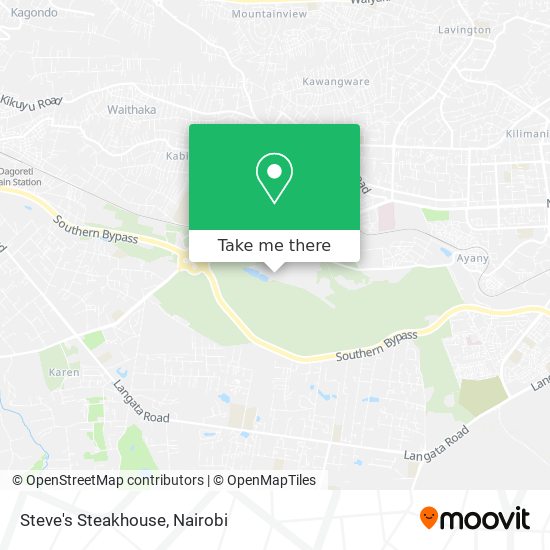 Steve's Steakhouse map