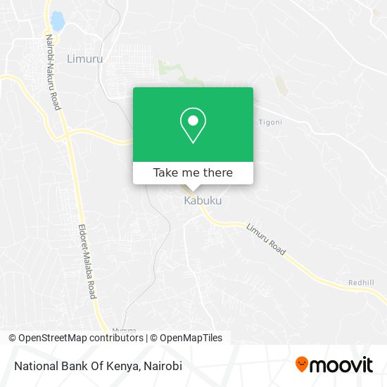 National Bank Of Kenya map