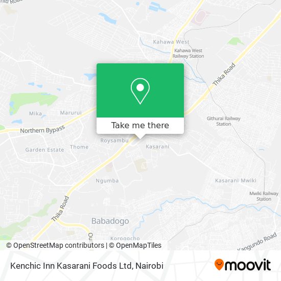 Kenchic Inn Kasarani Foods Ltd map