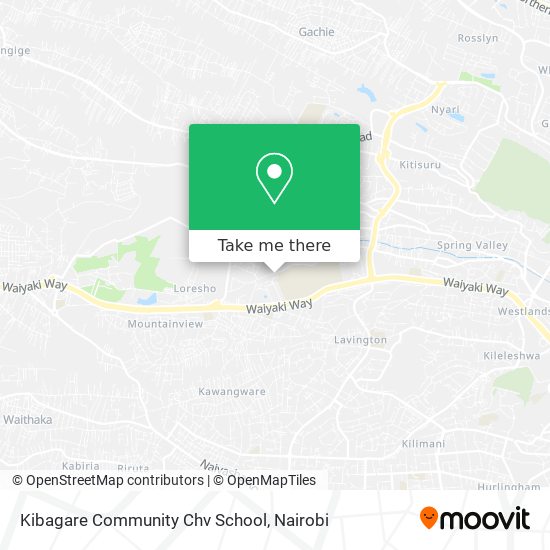 Kibagare Community Chv School map