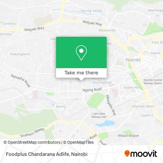 Foodplus Chandarana Adlife map