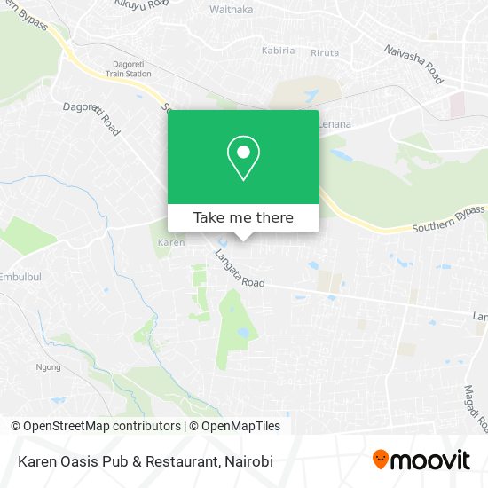 Karen Oasis Pub & Restaurant map