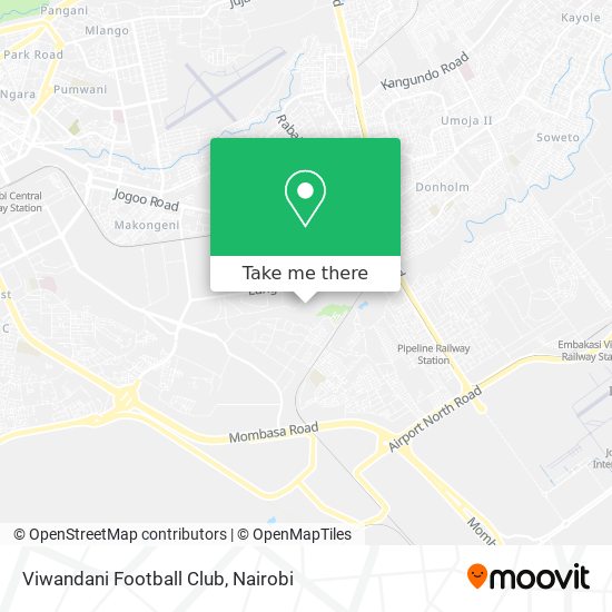 Viwandani Football Club map