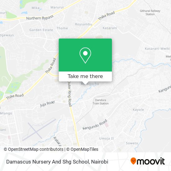 Damascus Nursery And Shg School map