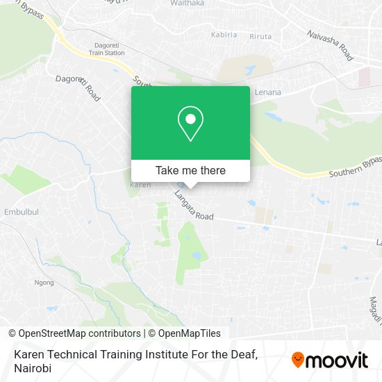 Karen Technical Training Institute For the Deaf map