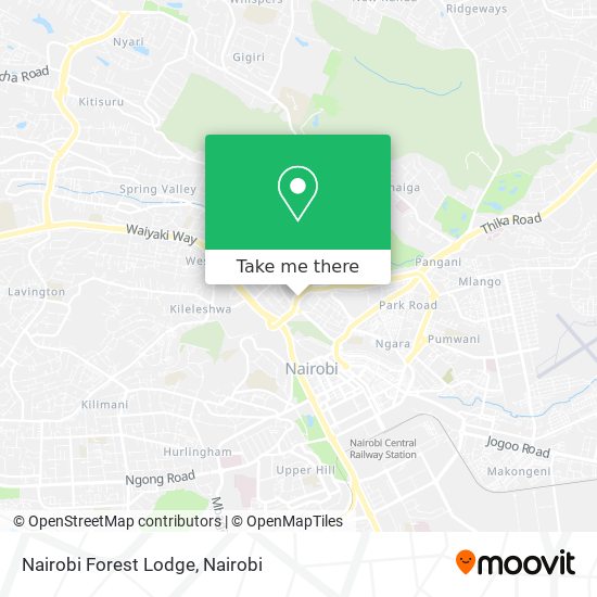 Nairobi Forest Lodge map