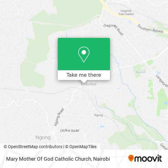 Mary Mother Of God Catholic Church map
