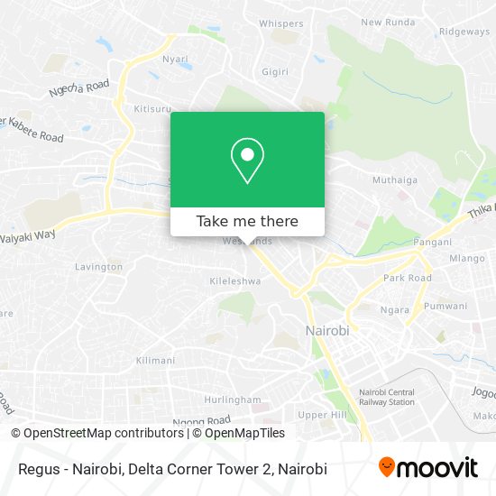 Regus - Nairobi, Delta Corner Tower 2 map