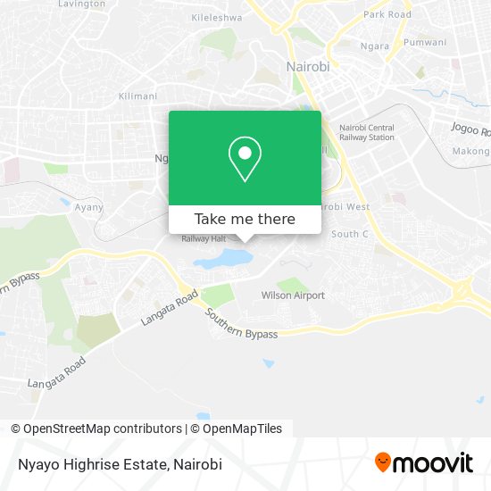 Nyayo Highrise Estate map