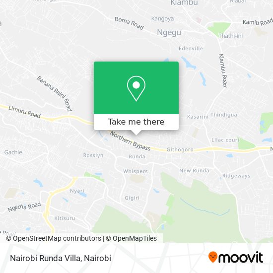 Nairobi Runda Villa map