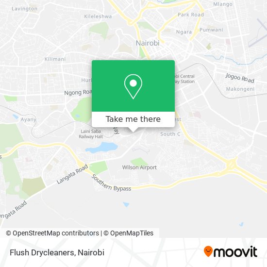 Flush Drycleaners map