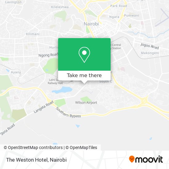 The Weston Hotel map