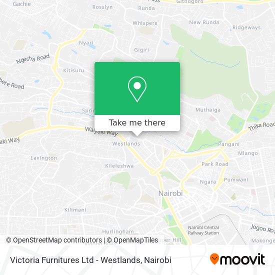 Victoria Furnitures Ltd - Westlands map