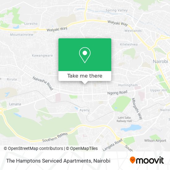 The Hamptons Serviced Apartments map