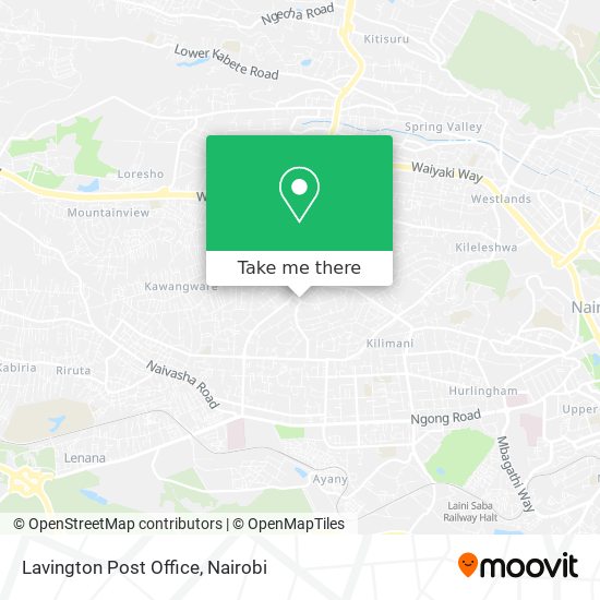 Lavington Post Office map