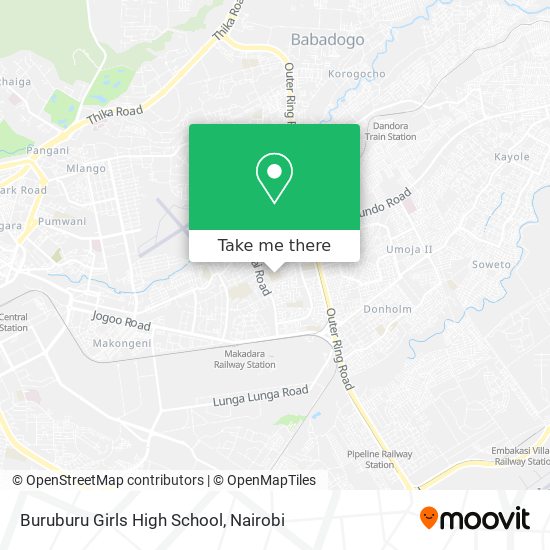 Buruburu Girls High School map
