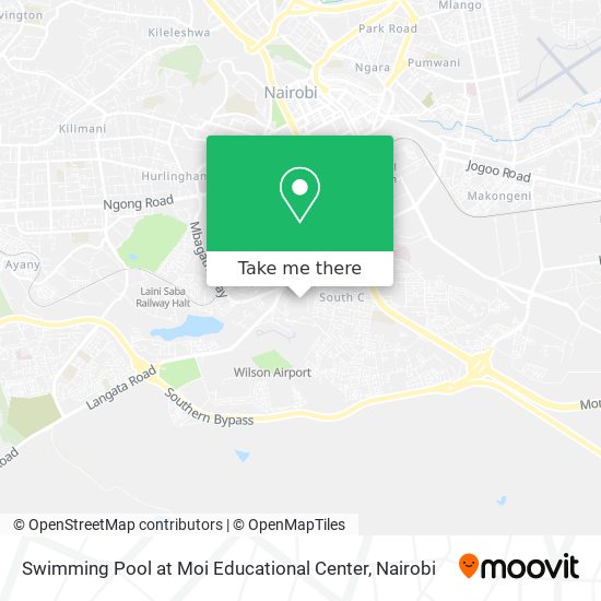 Swimming Pool at Moi Educational Center map