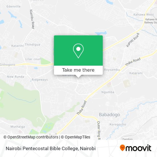 Nairobi Pentecostal Bible College map
