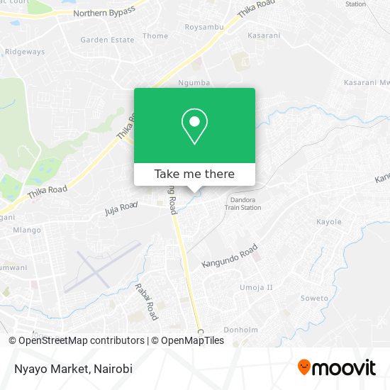 Nyayo Market map