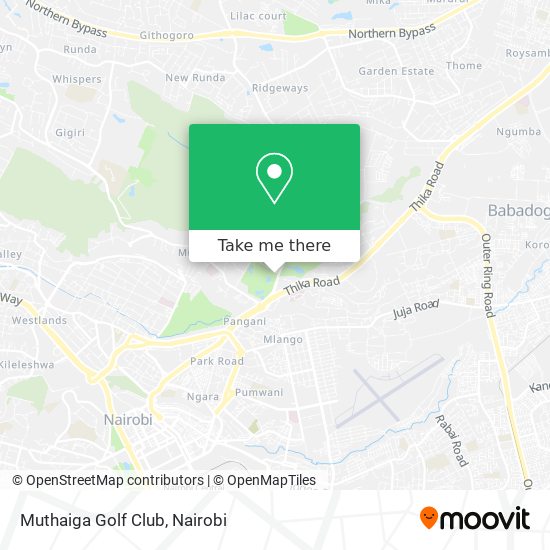 Muthaiga Golf Club map