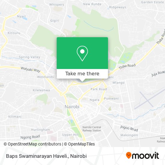 Baps Swaminarayan Haveli. map