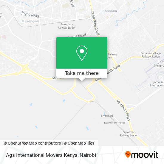 Ags International Movers Kenya map