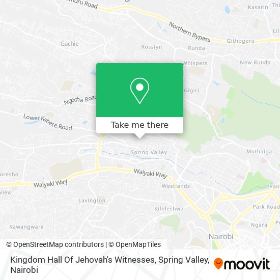 Kingdom Hall Of Jehovah's Witnesses, Spring Valley map
