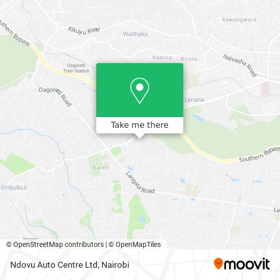 Ndovu Auto Centre Ltd map