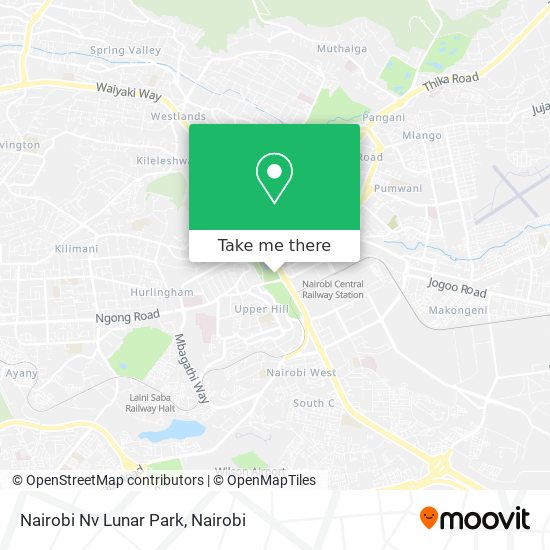 Nairobi Nv Lunar Park map