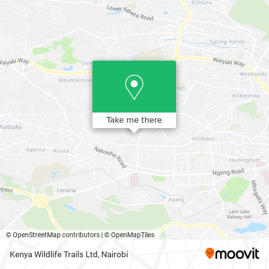 Kenya Wildlife Trails Ltd map