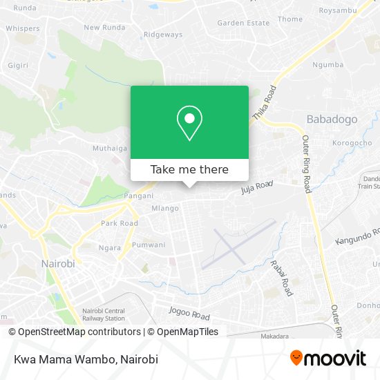 Kwa Mama Wambo map